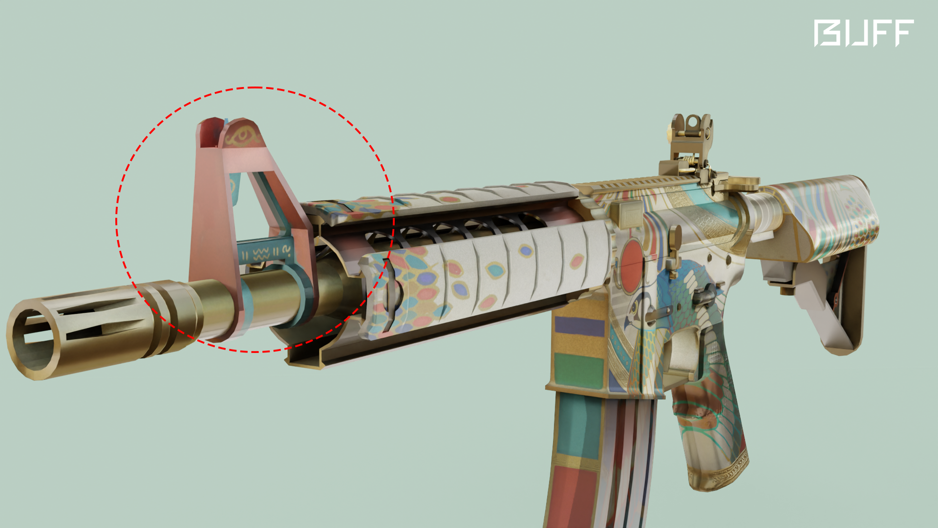 皮肤鉴赏m4a4荷鲁斯之眼