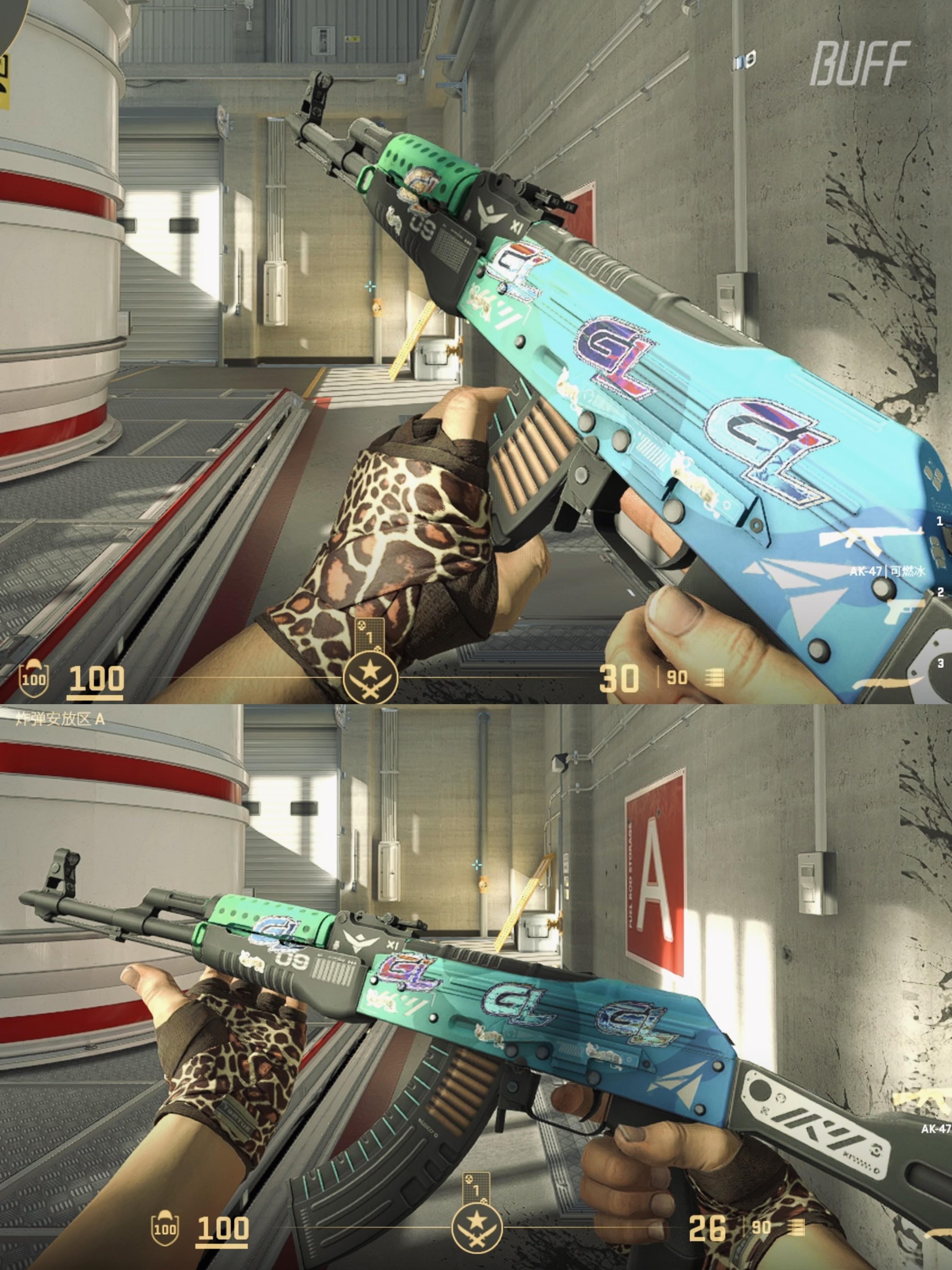 最有性价比的百元皮肤?皮肤鉴赏:ak-47 | 可燃冰