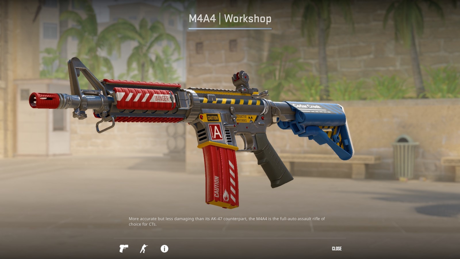 近期创意工坊皮肤分享核子危机主题m4a4安排一下