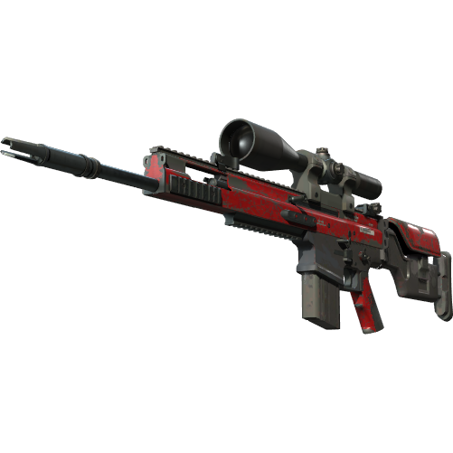 SCAR-20（StatTrak™） | 深红之网 (破损不堪)_CS2饰品交易_网易BUFF