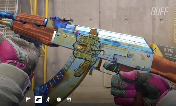 并且在换弹时,枪身会比大拇指!