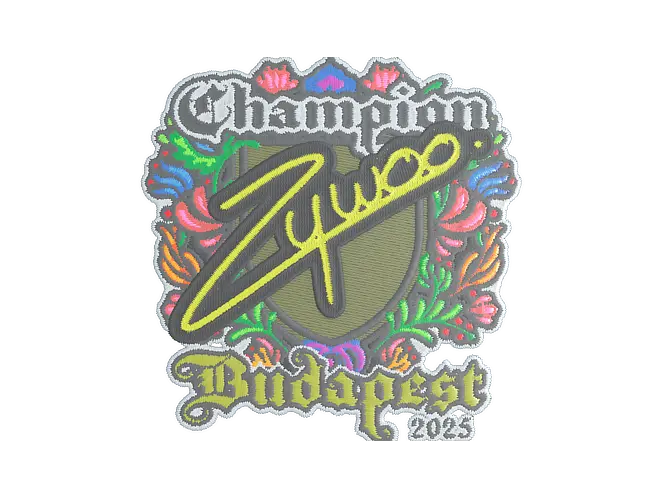 ZywOo (Embroidered, Champion) | Budapest 2025