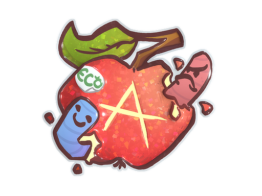 Sticker | Apple A Day (Glitter) image