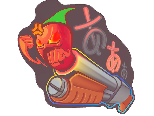 Sticker | Pepper Gauge (Lenticular) image