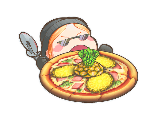 Sticker | Pineapple On Pizza (Lenticular) image